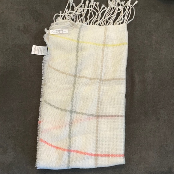 NWT Madewell Gauzy Plaid Scarf - Picture 7 of 8